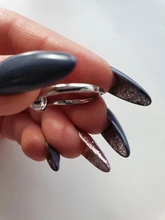 XIYANIKE-Anillo de plata de primera ley con cadena fina para mujer, sortija, plata esterlina 925, estilo coreano, ancho, hecho a mano