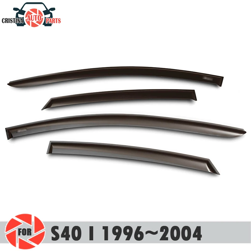Оконный дефлектор для Volvo S40 I 1996-2004 дождевой дефлектор грязевая Защитная оклейка автомобилей украшения аксессуары литье