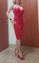 CNYISHE Elegant Satin Dresses for Women Solid Red Black Midi Dress 2020 Fashion Winter