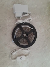 Tira de luces LED para cocina, lámpara impermeable de 5 m, 2835, con sensor táctil regulable y fuente de alimentación de 12V para iluminación bajo armario de cocina