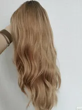 HENRY MARGU-pelucas sintéticas rectas, color negro y marrón, con resalte para mujeres, parte media, longitud del hombro, pelo Bobo resistente al calor