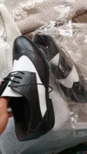 Mens Shoes Pointed-Cow-Leather Business-Man Breathable Fashion with Hole for Plus-Size