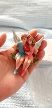 Couple Figurines Scene-Decoration Craft Swing Flower-Fairy Landscape-Pendant-Resin Romantic