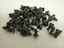 50 Uds 6X6X5/4,3/5,5/6/7/8/9/10/13MM tacto interruptor de botón de empuje interruptor 12V cobre 4PIN DIP Micro interruptor para TV/juguetes/home/botón de uso