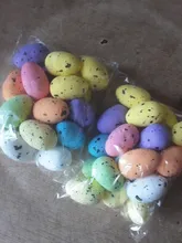 Kids Gift Craft Bird-Pigeon-Eggs Easter-Decoration Favor Painted Happy 3cm-Foam DIY Party