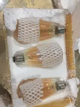 Light-Bulb Edison-Lamp Filament Spiral G95 G125 T225 Retro Led Yellow Vintage ST64 220V