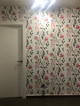 Flower Wallpaper Self-Adhesive Bedroom Kitchen Living-Room Home-Decoration Floral Modern
