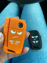 Funda de Gel de sílice para llave de coche, para Volkswagen Golf 7 mk7 Seat Ibiza Leon FR 2 Altea Azteca para Skoda Octavia 3 Tecla de botón