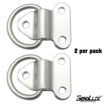 

Sealux Folding Pad eye Pair Marine grade Stainless steel for Boat Yacht Marine accessory