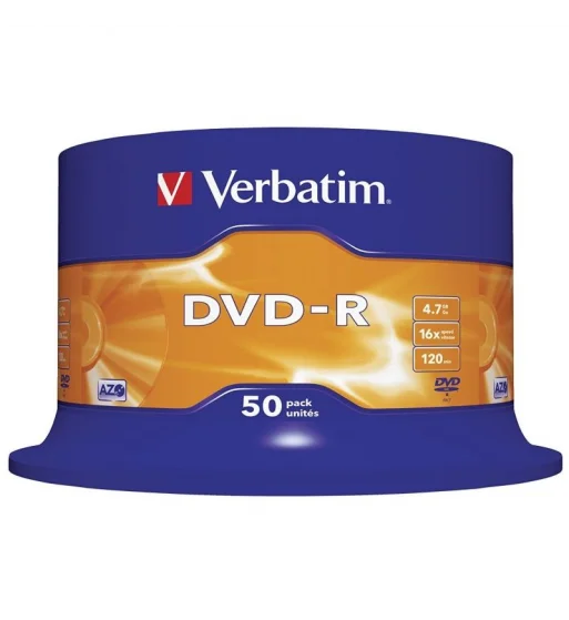 DVD-R 16X literal AZO EN TARRINA 50 UDS