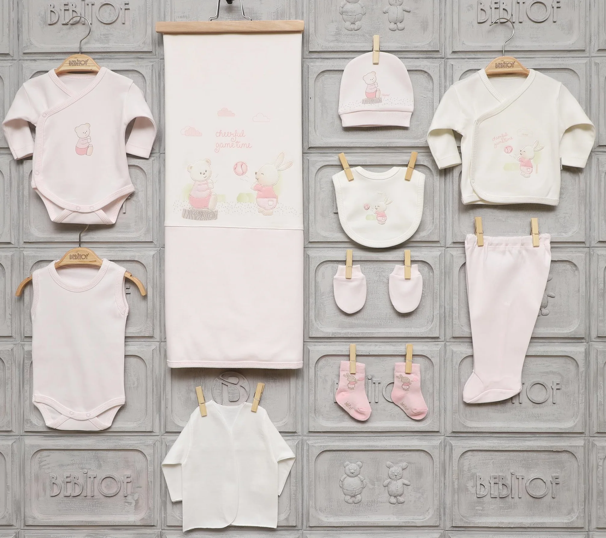 Bebitof Newborn Baby Girls Clothing Cotton Basic Essentials Clothes 10 Piece Layette Wellcome Home Gift Set 0 3 Months | Мать и ребенок