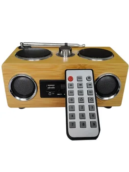 

Портативны FM bluetooth Динам из бамбука