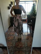 Impresión floral Vintage faldas de muselina para mujer Sprint verano coreano una línea rosa streetwear de cintura alta damas Falda midi