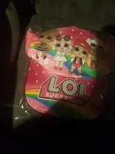 Lol surprise-gorra de béisbol con patrón de dibujos animados para niños, conjunto de máscara, capa, decoración para fiesta, juguete para regalo