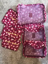 Viajes cubos de embalaje 6 unids/set moda impermeable de gran capacidad bolsos de organización de ropa de almacenamiento paquete hombres Weekender bolsa