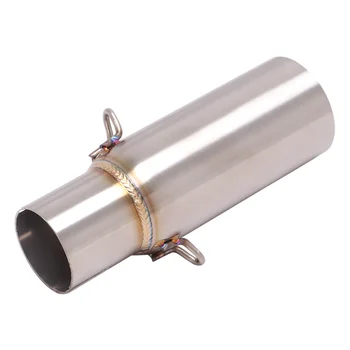 Slip On Motorcycle Exhaust Middle Link Pipe Stainless Steel Exaust System For Piaggio Beverly 125 300 2009-2016