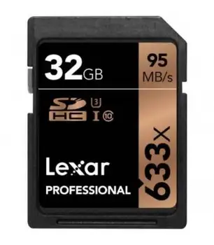 

LEXAR PROFESSIONAL Card 633X 32GB (SDHC, UHS-I)