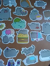 100 unids/pack Kawaii grueso gato diario impermeable decorativo papelería pegatinas artesanales Scrapbooking DIY álbum diario