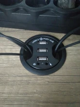 Concentrador de red USB 3,0 para escritorio, puertos multiusb 2,0 con auriculares SD/TF/puerto micro cophone tipo C con adaptador de corriente de 5V 2A