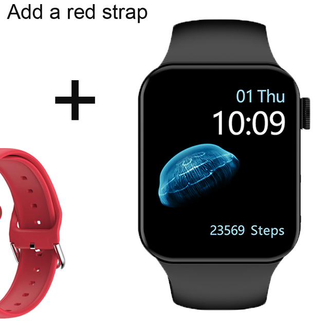 IWO Smartwatch Smart Watch Series 7 Double Button Heart Rate Monitor Dial Call Smart Watches Men Women For IOS Android