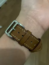 Correa de cuero de alta calidad para iWatch 40mm 44mm, correa de una sola vuelta para Apple watch 42mm 38mm Series 1 2 3 4 5 6 se