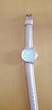 Relojes de pulsera de piel y cuarzo Reloj Blanco para mujer, de marca Ulzzang, con esfera de números sencilla, 2020