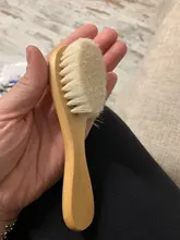 Cepillo de lana Natural para el cuidado del bebé, cepillo para bebé recién nacido, cepillo para el cabello infantil, masajeador de cabeza