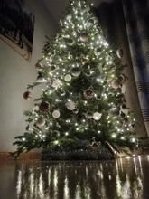 Led-String-Lights Green-Cable Tree Holiday-Decorration Christmas Outdoor Waterproof 100m