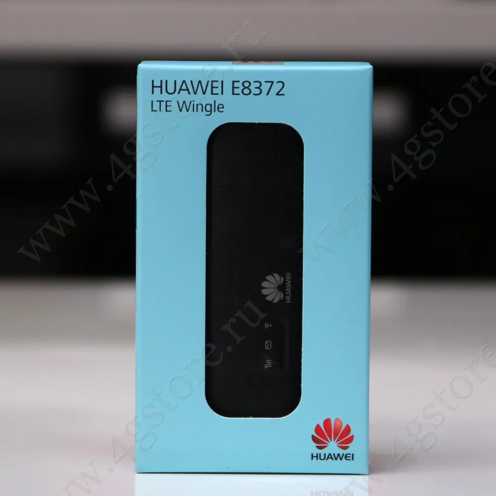 Модем Huawei E8372h-153 E8372 E8372M USB WiFi LTE 43 3G 2G(черный)+ 2 антенны TS9