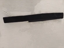 De moda de terciopelo negro gargantilla collar cuerda de terciopelo declaración collar estilo punky de joyería de moda para mujer