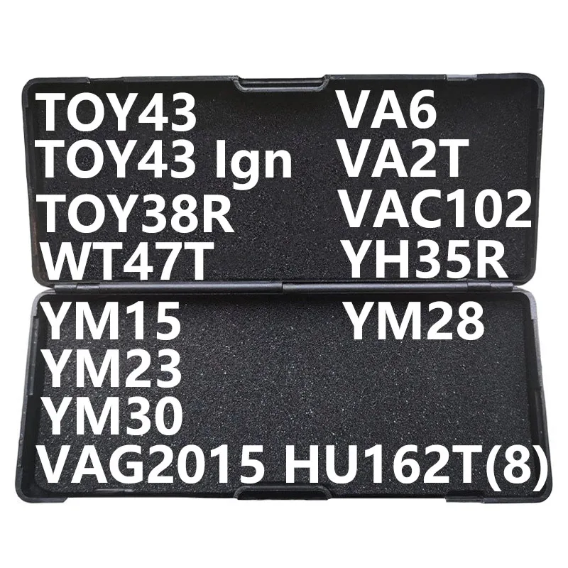 LISHI Locksmith 2 in 1 Tools TOY43 TOY38R VAG2015 HU162T(8) VA6 VA2T VAC102 WT47T YH35R YM15 YM23 YM28 YM30 |