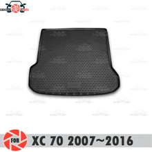 Коврик для багажника Volvo XC70 2007~, коврик для багажника, Нескользящие полиуретановые грязеотталкивающие накладки, для интерьера багажника, для стайлинга автомобиля
