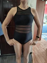 One-Piece Swimsuit Swim-Wear Riseado Black Sexy XXL Plus-Size Women Backless High-Neck