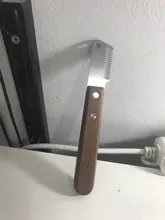 Peine profesional de acero inoxidable para perros, cuchillo de pelado con mango de madera, removedor de pelo de mascotas, accesorios para excéntricos