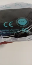 200 piezas KN95 Mascarillas CE FFP2 Facial cara máscara 5 capas de protección de salud transpirable 95% boca máscaras para la cara