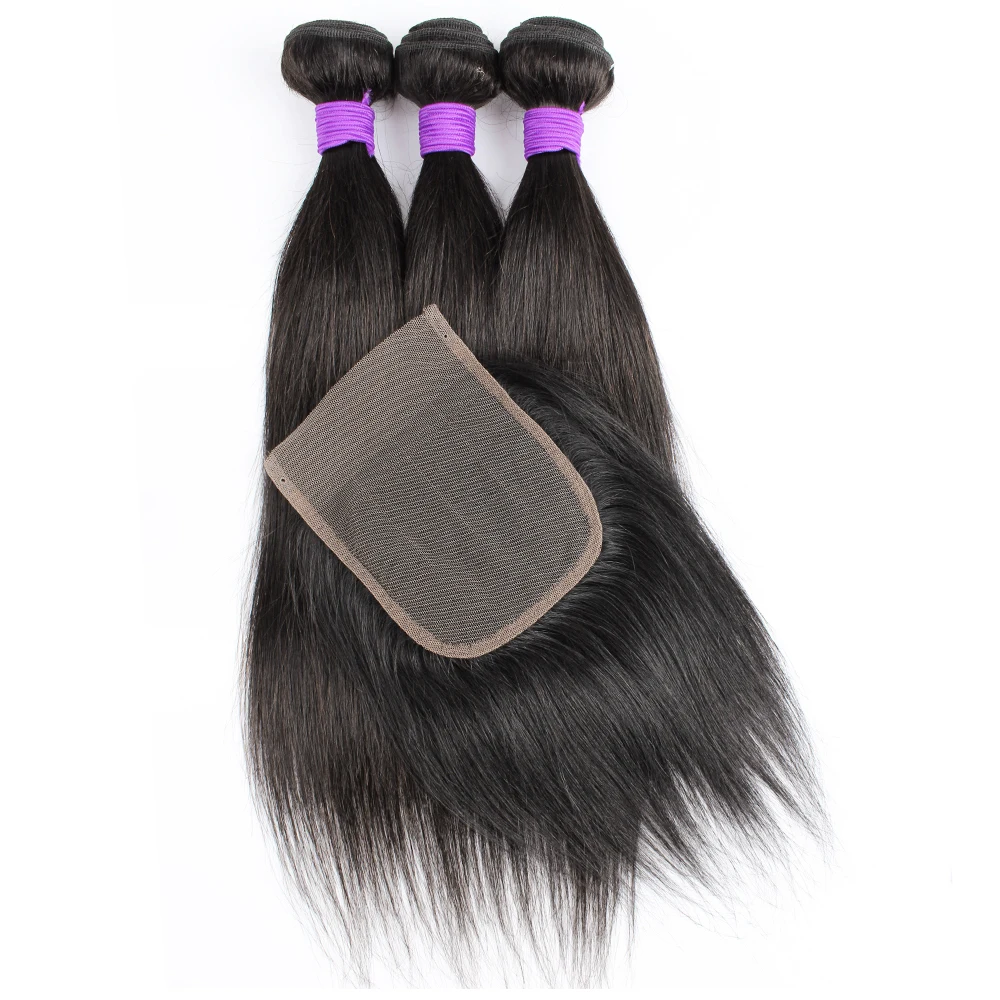 3-bundles-with-4x4-lace-closure-200g-lot-natural-color-indian-human-hair-extension-straight-4-4-transparent-swiss-lace