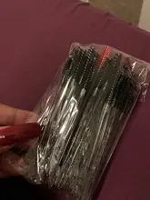 Varitas de rímel de cristal 3D, 50 Uds., microaplicadores de pestañas transparentes, venta al por mayor