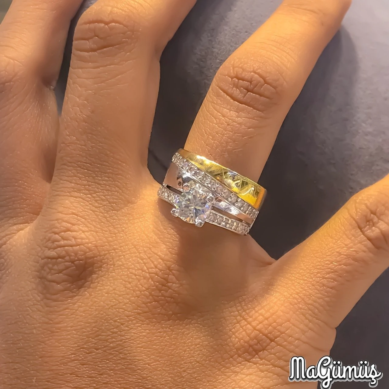 Nuevo Modelo de oro de boda solitario en uno anillo Plata de Ley 925 especial para mujer enamorada muy calidad inglés|Anillos| - AliExpress