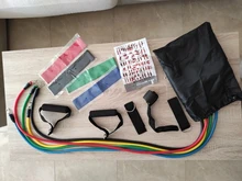 Juego de bandas de resistencia para Fitness, equipo de gimnasio de resistencia, expansor de entrenamiento elástico, 15 Uds.