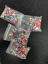 40 unids/lote de materiales de laboratorio Dental, cierre de nailon colorido, pequeño pulidor de pulido plano, cepillos de Prophy, producto de dentista, herramienta al por mayor