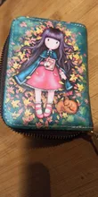 Tarjetero de piel sintética para mujer, Cartera de 9 Bits/10 Bits + 2 posiciones grandes con cremallera, Tarjetero con personajes bonitos