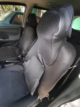 3D de espuma de memoria almohada de cuello para coche del cuero de la PU almohada cintura almohada asiento resto Lumbar cojín para accesorios de coche