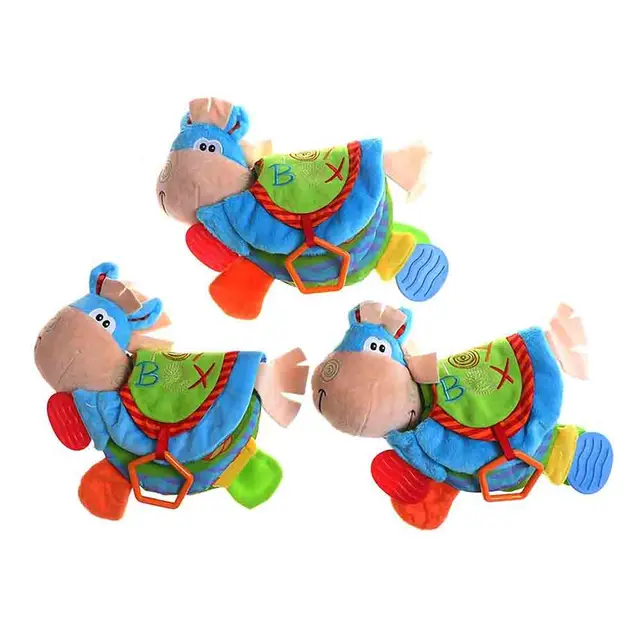 Baby Book Soft Cloth Book Suitable For Newborn Toys Educational Soft Book Cute Donkey Animal Toddler Learning Children's Toys 2