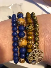 CHENFAN jewelry-pulseras bohemias para mujer, pulsera de piedras naturales, accesorios de ropa para mujer