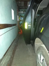 4 unids/set Puerta de coche pegatinas Universal de la seguridad advertencia Mark abierto de cinta reflectante de Exterior de la bici de la motocicleta pegatina para casco