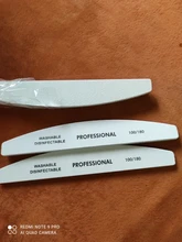 5 unids/lote blanco uñas archivo enarenado pulido bloques de 100/180 granos de esmalte de uñas limas para manicura y pedicura herramientas de cuidado de uñas