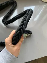 Large Dog Collar-Set Traction-Rope Leashes P-Chain Metal for Big Buckle