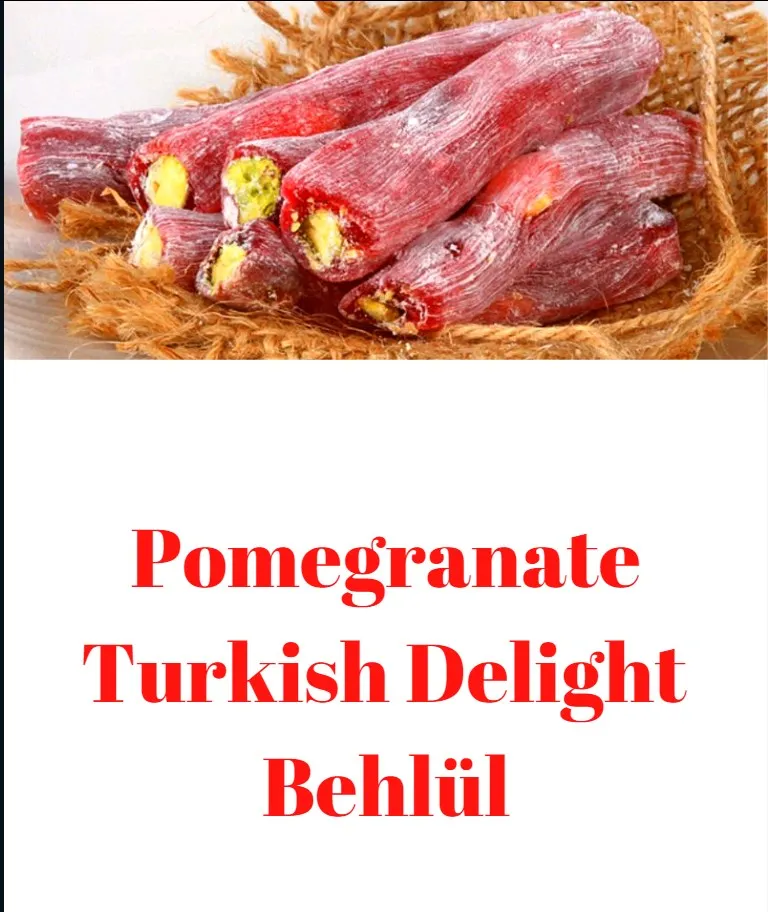 Pomegranate Turkish Delight Behlul 100 Handmade Luxury Vegan Full Pistachio Turkish Delight Healthy Gourmet 700 G Dessert Aliexpress