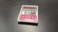 Juego de brocas para uñas, 6 uds., barra de 2,35, banda de lijado de 6,35mm, para máquina de lijado eléctrica profesional, herramientas de manicura y pedicura