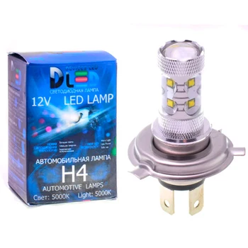 

LED car lamp h4 H7 H8 H11 12led with lens dled